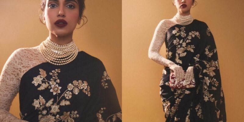 bhumi-pednekar-showcases-the-elegance-of-parsi-gara-embroidery-in-a-stunning-black-saree