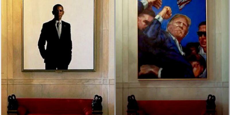 trump’s-fist-pump-portrait-replaces-obama’s-at-white-house