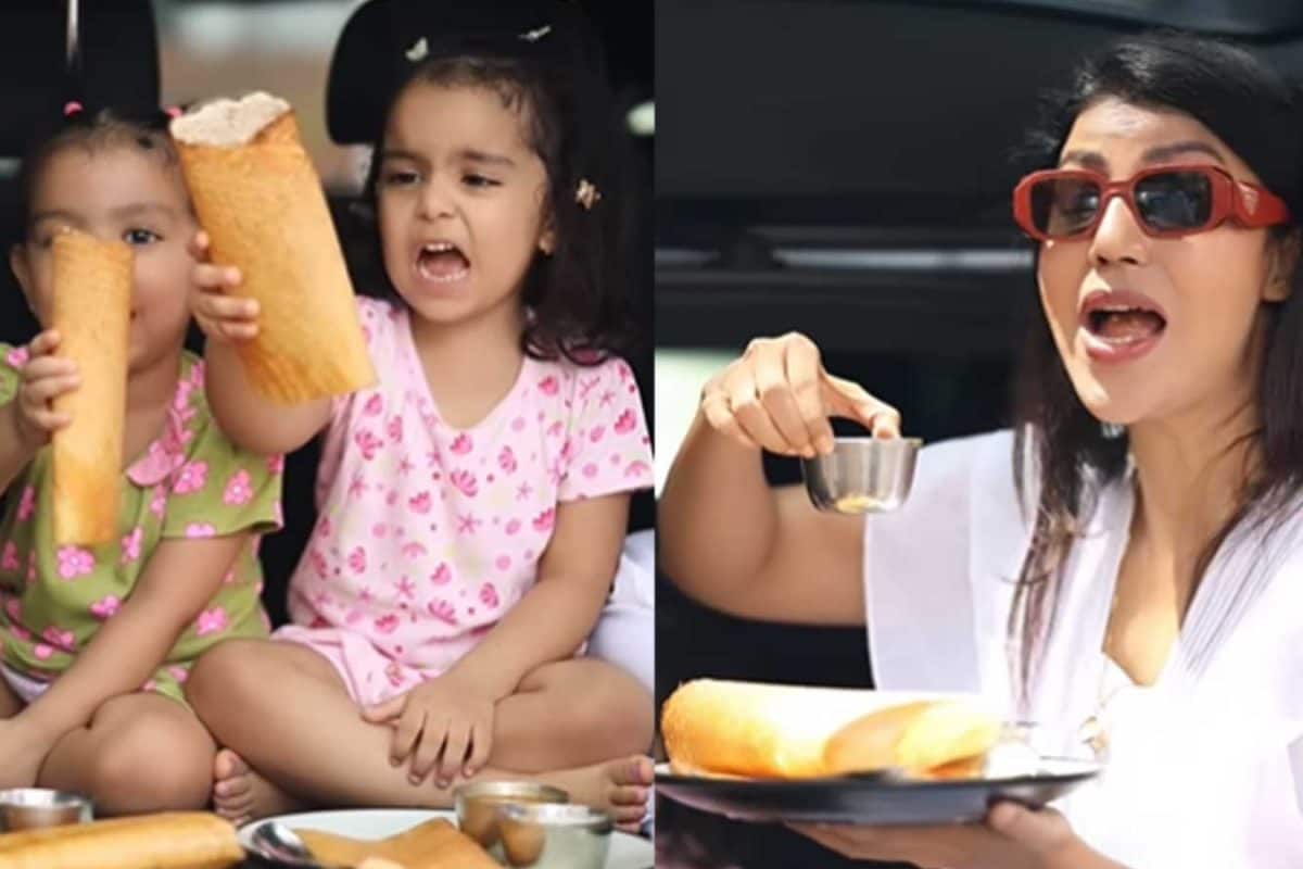debina-bonnerjee-joins-the-‘idli-sambar-chutney’-trend-with-her-little-foodie-team