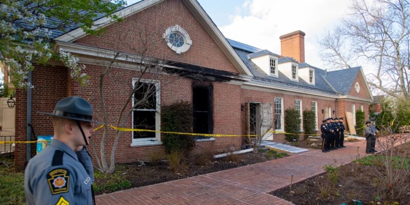 man-sets-pennsylvania-governor’s-mansion-on-fire,-suspect-arrested
