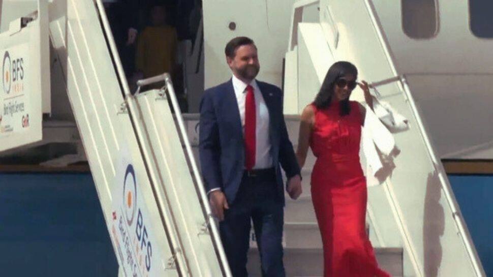 us-vp-jd-vance-with-wife-usha-vance-arrives-in-india,-set-to-meet-pm-modi