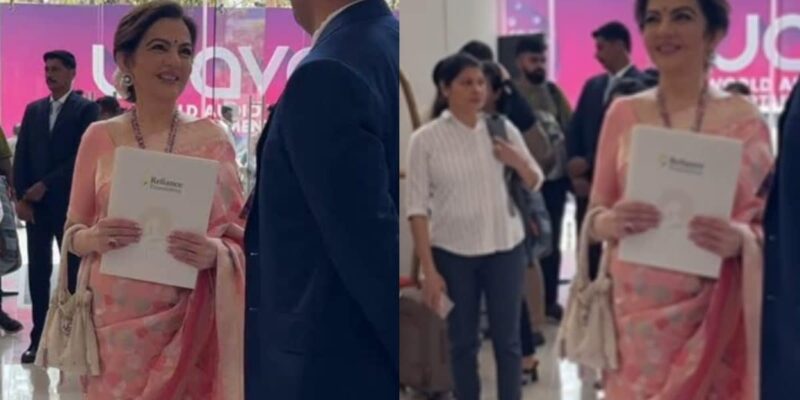 waves-2025:-nita-ambani’s-peach-and-pink-saree-look-is-all-about-timeless-elegance