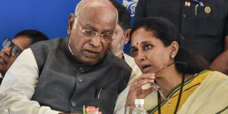 rift-in-india-bloc?-supriya-sule-differs-with-mallikarjun-kharge’s-views-on-op-sindoor
