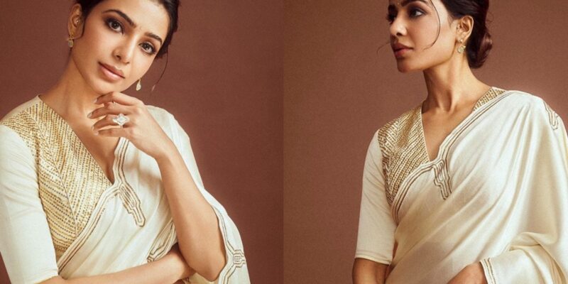 samantha-ruth-prabhu’s-rs-49k-ivory-saree-is-inspired-by-the-art-deco-movement