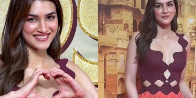 kriti-sanon-flaunts-a-dress-from-sister-nupur-sanon’s-label-at-raanjhanaa-event