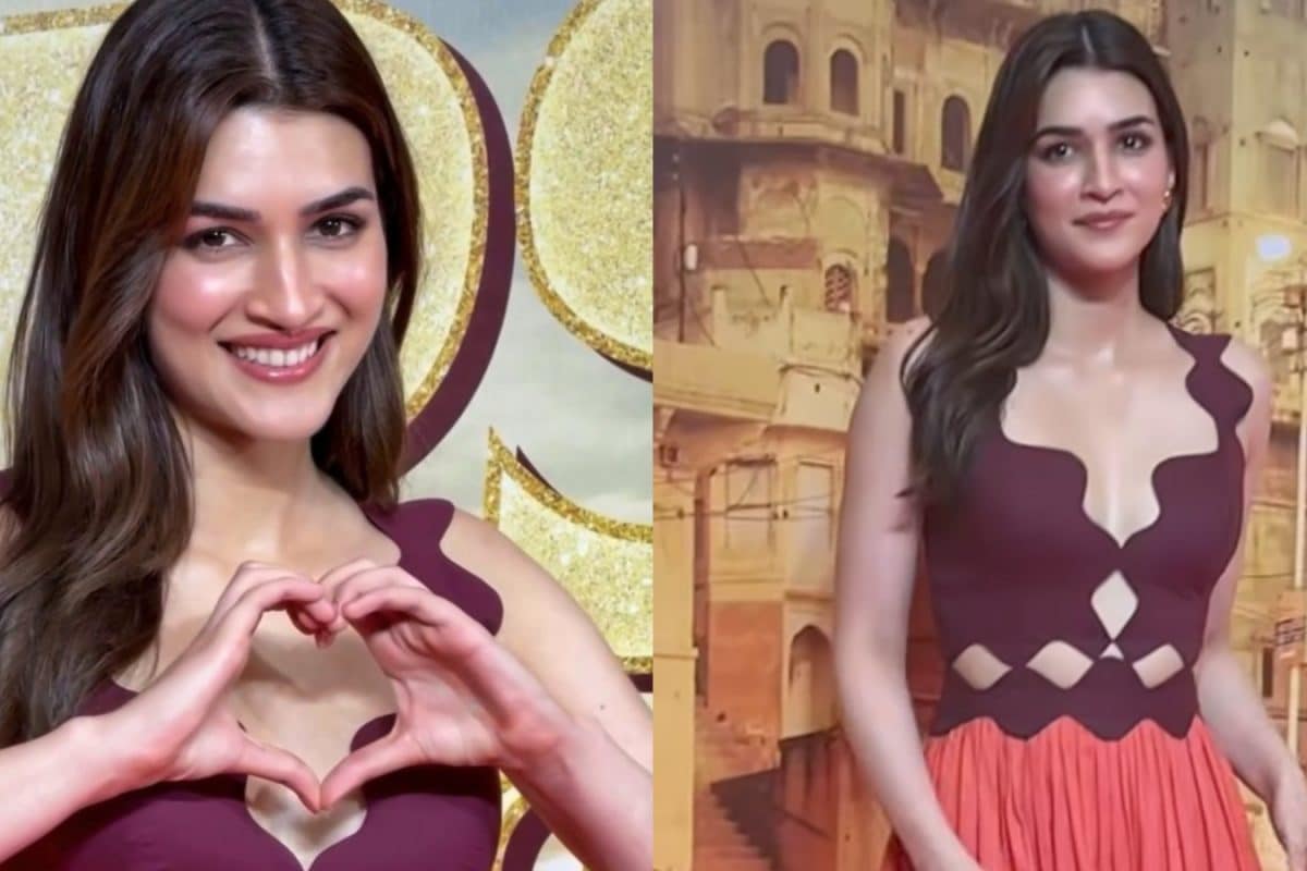 kriti-sanon-flaunts-a-dress-from-sister-nupur-sanon’s-label-at-raanjhanaa-event