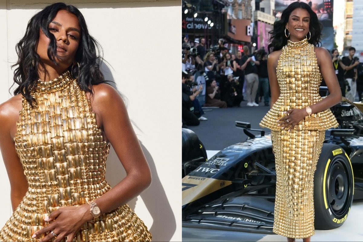 golden-goddess:-simone-ashley-stuns-in-balmain-at-f1-london-premiere