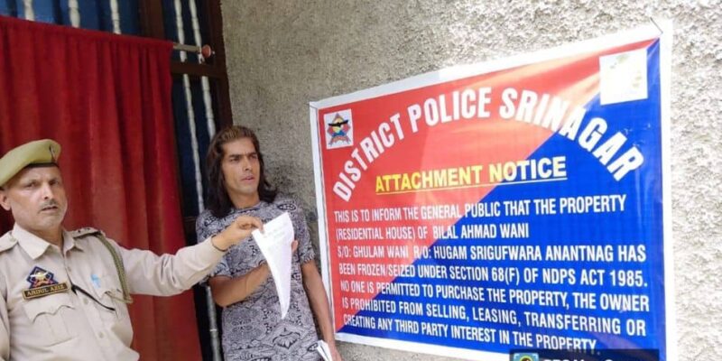 srinagar-police-attaches-property-of-notorious-drug-peddler-worth-rs-50-lakhs-under-ndps-act